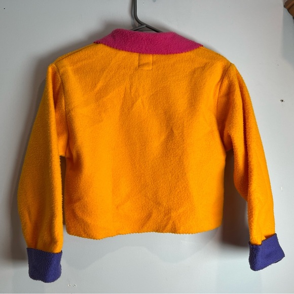 Retro American Girl Gear Colorblock Fleece Jacket Size Medium - Picture 2 of 5